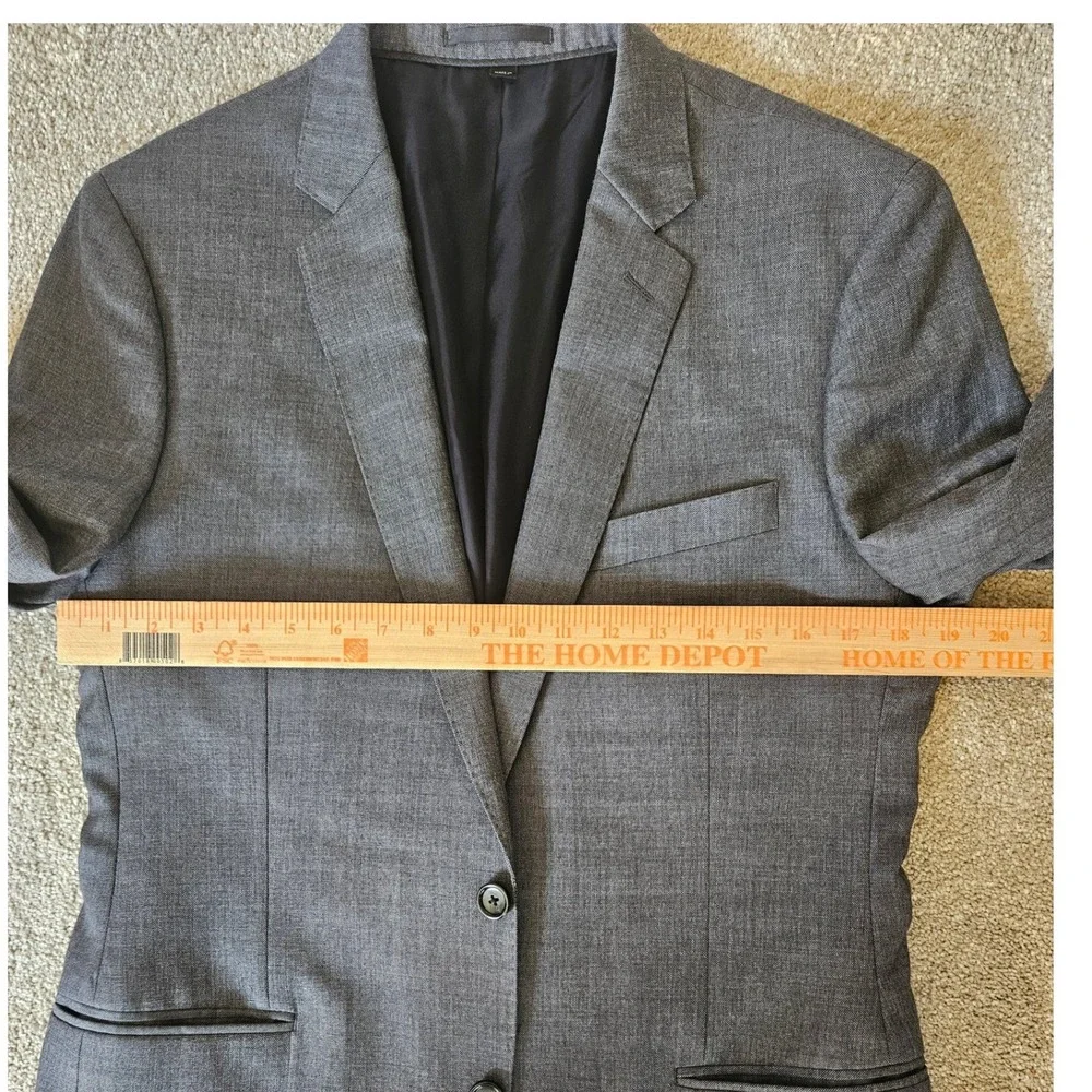 J.Crew Ludlow Suit Jacket Mens 42R Gray Tollegno 1900 Wool Blazer Italian Fabric